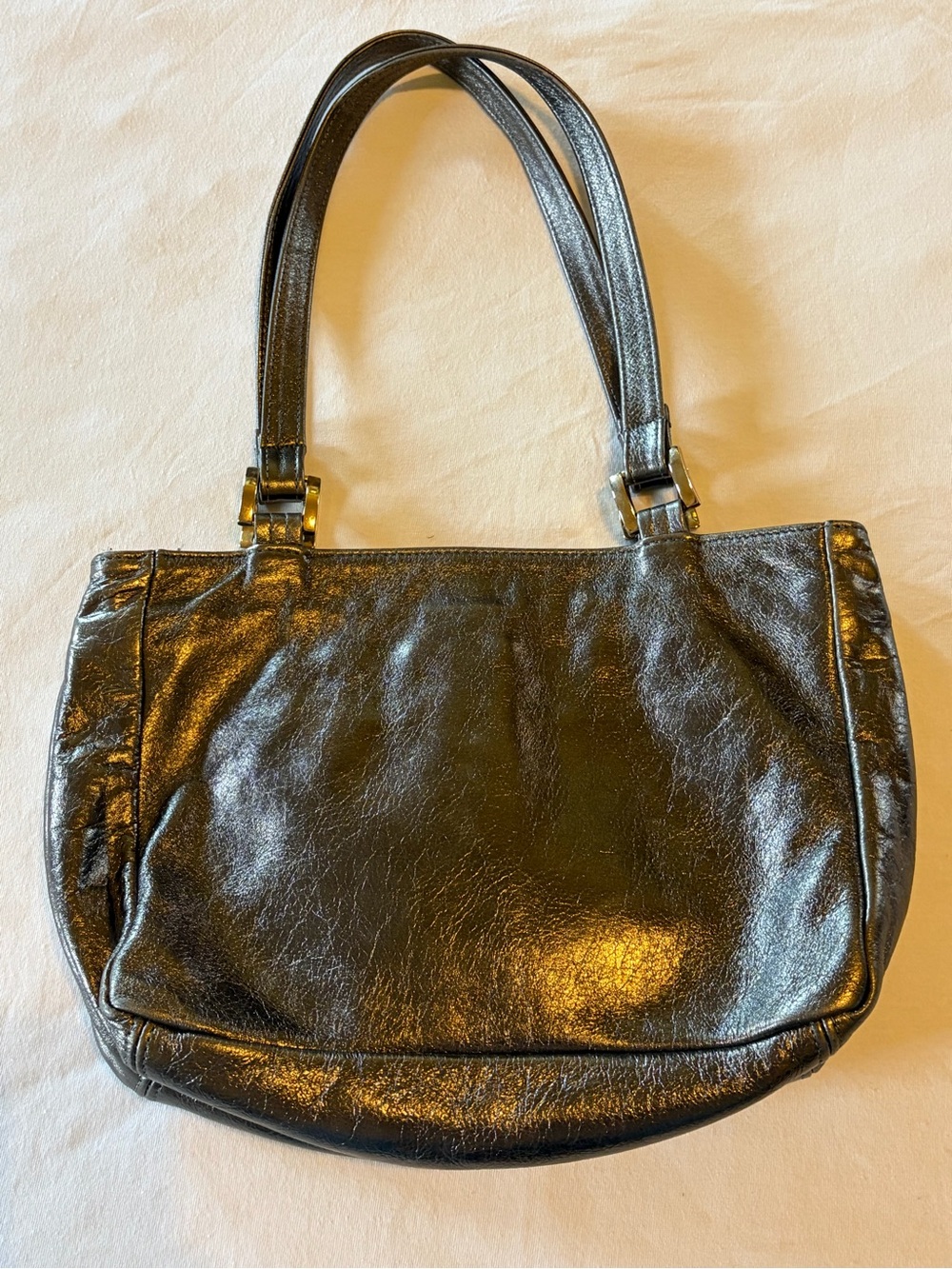 SAS Metallic Leather shoulder bag